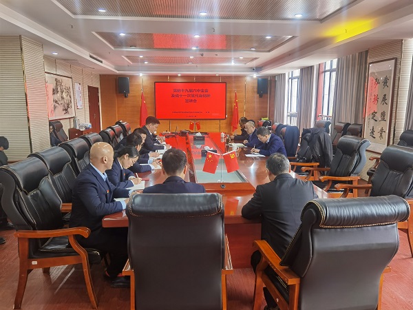 王晟到徽鹽地產(chǎn)集團定遠項目公司宣講黨的十九屆六中全會及省十一次黨代會精神